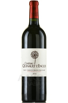 Chateau Quinault L’Enclos Saint-Emilion Grand Cru Classe - вино Шато Кино Л’Анкло Сент-Эмильон Гран Крю Классе 2014 год 0.75 л