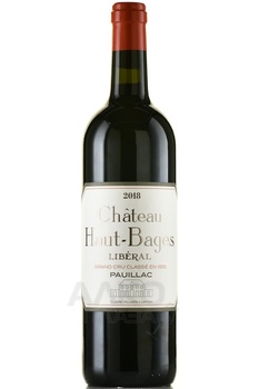 Chateau Haut-Bages-Liberal Grand Cru Classe Pauillac - вино Шато О-Баж Либераль Гран Крю Классе Пойяк 0.75 л 2018 год красное сухое