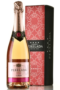 Castillo Perelada Cava Brut Rosado Gift Box - игристое вино Кастильо Перелада Кава Брют Розадо 0.75 л в п/у