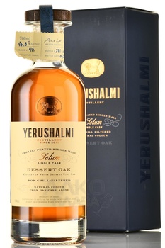 Yerushalmi Dessert Oak Single Malt - виски Ерушалми Дессерт Оак Сингл Молт 0.7 л в п/у