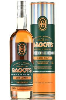 Bagots Single Malt - виски Бэготс Сингл Молт 0.7 л в тубе