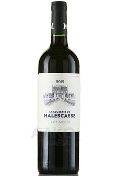 La Closerie de Malescasse Haut-Medoc AOC - вино Ля Клозери де Малескасс О-Медок АОС 2021 год 0.75 л красное сухое