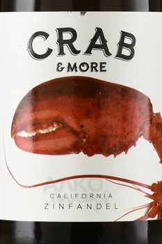 Crab & More Zinfandel - вино Краб энд Мо Зинфандель 2021 год 0.75 л красное полусухое