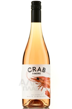 Crab & More White Zinfandel - вино Краб энд Мо Уайт Зинфандель 2021 год 0.75 л розовое полусладкое