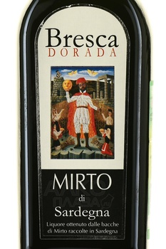 Bresca Dorada Mirto di Sardegna - ликер Бреска Дорадо Мирто ди Сарденья 0.5 л