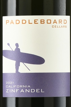 Paddleboard Cellars Zinfandel - вино Пэдлборд Селлар Зинфандель 2021 год 0.75 л красное сухое