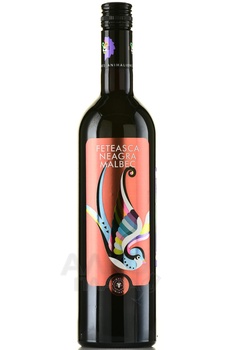 Castel Mimi AnimAliens Feteasca Neagra-Malbec - вино Мими Кастель Фетяска Нягрэ-Мальбек 2020 год 0.75 л сухое красное