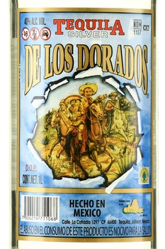 De Los Dorados Silver - текила Де Лос Дорадос Сильвер 1 л