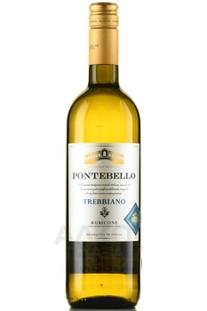Pontebello Trebbyano Rubikone - вино Понтебелло Треббьяно Рубиконе 2022 год 0.75 л белое сухое