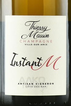 Thierry Massin Instant M - шампанское Тьерри Массан Инстант М 2021 год 0.75 л белое экстра брют