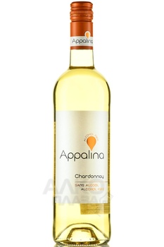 Appalina Chardonnay - вино безалкогольное Аппалина Шардоне 0.75 л белое сладкое