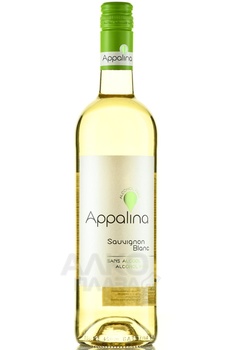 Appalina Sauvignon Blanc - вино безалкогольное Аппалина Совиньон Блан 0.75 л белое сладкое