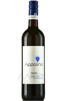 Appalina Merlot - вино безалкогольное Аппалина Мерло 0.75 л красное сладкое