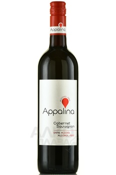 Appalina Cabernet Sauvignon - вино безалкогольное Аппалина Каберне Совиньон 0.75 л красное сладкое