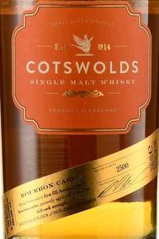 Cotswolds Bourbon Cask - виски Котсволдс Бурбон Каск 0.7 л в п/у