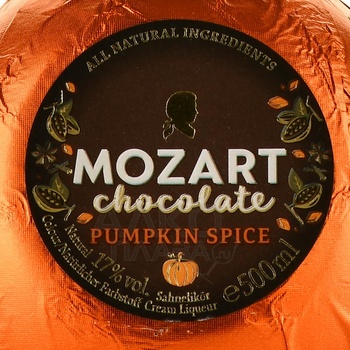 Mozart Chocolate Cream Pumpkin Spice - ликер Моцарт шоколадный с пряной тыквой 0.5 л