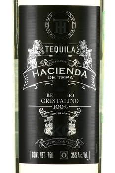 Hacienda de Tepa Reposado Cristalino - текила Асьенда де Тепа Репосадо Кристалино 0.75 л в п/у