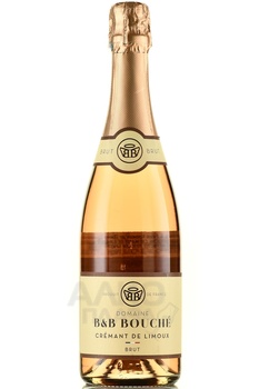 Domaine B&B Bouche Cremant de Limoux Brut - вино игристое Домэн Б энд Б Буше Креман де Лиму Брют 2020 год 0.75 л розовое брют