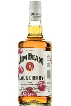 Jim Beam Black Cherry - виски Джим Бим Блэк Черри 0.7 л