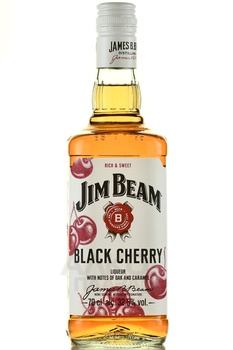 Jim Beam Black Cherry - виски Джим Бим Блэк Черри 0.7 л