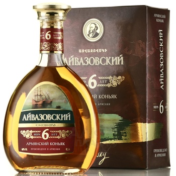 Aivazovsky 6 years with gift box - коньяк Айвазовский 6 лет 0.5 л в п/у
