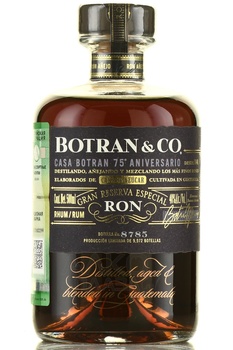 Botran & Co Gran Reserva Especial - ром Ботран и Ко Град Резерва Эспешиал в наборе 0.5 л