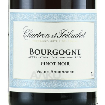 Chartron et Trebuchet Bourgogne Pinot Noir - вино Шартрон э Требюше Бургонь Пино Нуар 2022 год 0.75 л красное сухое