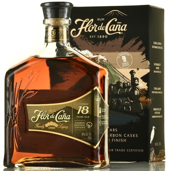 Flor de Cana Centenario Gold 18 years - ром Флор де Канья Сентенарио Голд 18 лет 0.75 л