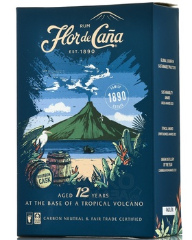 Flor de Cana 12 years - ром Флор де Канья 12 лет 0.75 л