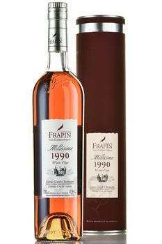 Frapin Grand Champagne Millesime 1990 - коньяк Фрапзн Миллезим 1990 Гранд Шампань 0.7 л в тубе