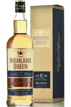 Highland Queen 12 years old in gift box - виски Хайленд Куин 12 лет 0.7 л в п/у