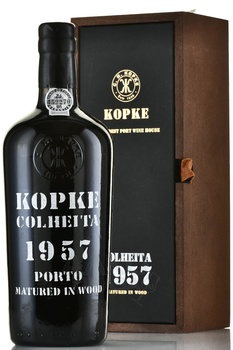 Porto Kopke Colheita 1957 Wooden Box - портвейн Копке Колейта 1957 0.75 л в д/у