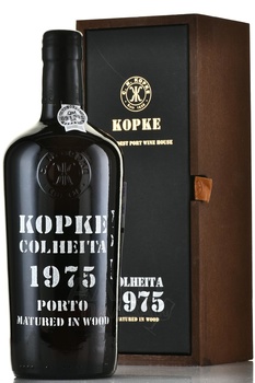 Porto Kopke Colheita Vintage 1975 Wooden Box - портвейн Копке Колейта Винтаж 1975 0.75 л в д/у