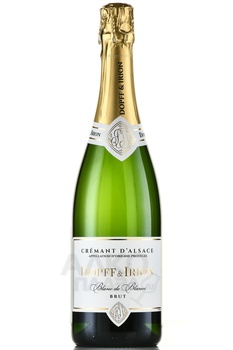 Dopff & Iron Cremant d`Alsace AOC Brut Blanc de Blanc - вино игристое Допф & Айрон Креман д`Эльзас Брют Блан де Блан 0.75 л
