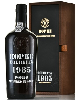 Kopke Colheita 1985 Wooden Box - портвейн Копке Колейта 1985 0.75 л в д/у