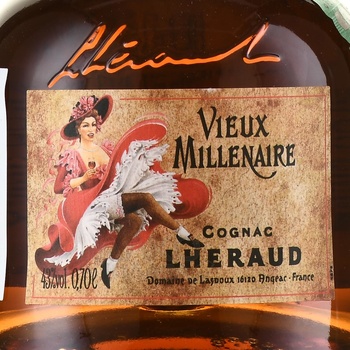 Lheraud Vieux Millenaire - коньяк Леро Вье Милленер 0.7 л