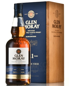 Glen Moray Single Malt Port Wood 21 years old - виски Глен Морей Сингл Молт Порт Вуд 21-летний 0.7 л