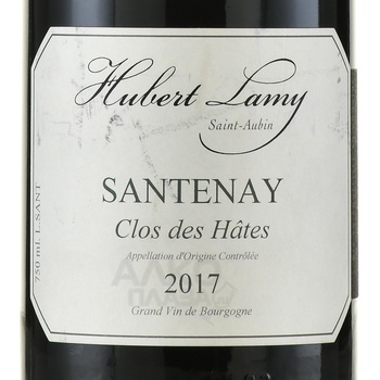 Santenay Clos des Hates - вино Сантенэ Кло дез Ат 0.75 л красное сухое