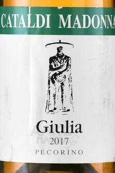 Cataldi Madonna Giulia Pecorino Terre Aquilane IGT - вино Катальди Мадонна Джулия Пекорино 0.75 л белое сухое
