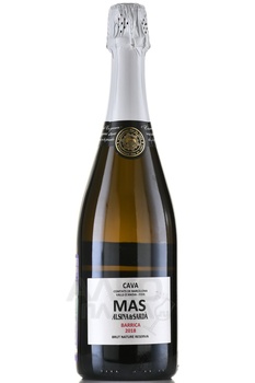 Alsina & Sarda Cava Mas Brut Nature Reserva - игристое вино Альсина и Сарда Кава Мас Брют Натюр Резерва 2018 год 0.75 л белое экстра брют