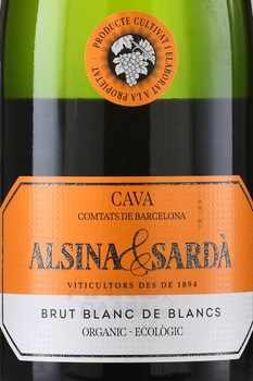 Alsina & Sarda Cava Brut Blanc de Blancs - игристое вино Альсина и Сарда Кава Брют Блан де Блан 2022 год 0.75 л белое брют