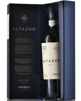 Undurraga Altazor - вино Ундуррага Алтазор 2022 год 0.75 л красное сухое в п/у