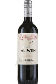 Undurraga Aliwen Cabernet Sauvignon - вино безалкогольное Ундуррага Аливен Каберне Совиньон 0.75 л красное полусладкое