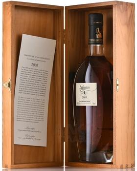 Lafontan Millesime 2005 - арманьяк Лафонтан Миллезиме 2005 год 0.7 л в д/у