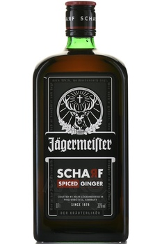 Jagermeister Scharf - ликер Ягермайстер Шарф 0.7 л + стопка