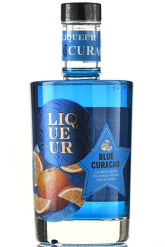 Celebrity Blue Curacao - ликер десертный Селебрити Блю Кюрасао 0.5 л