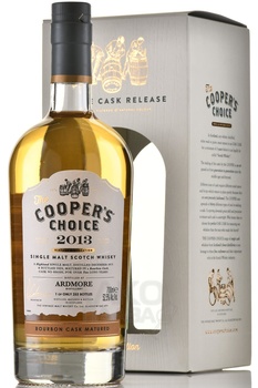 The Cooper’s Choice Ardmore Single Malt Bourbon Cask Matured - виски Зе Куперс Чойс Ардмор Сингл Молт Бурбон Каск Мейчуред 0.7 л в п/у