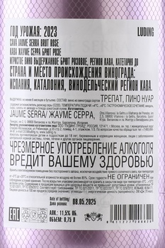 Cava Jaume Serra Brut Rose - вино игристое Кава Жауме Серра Брют Розе 0.75 л розовая бутылка розовое брют