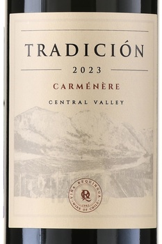 Tradicion Carmenere - вино Традисьон Карменер 0.75 л красное сухое