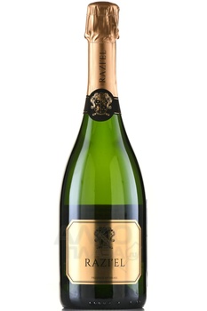 Razi’el Extra Brut - вино игристое Разиэль 0.75 л белое экстра брют в п/у